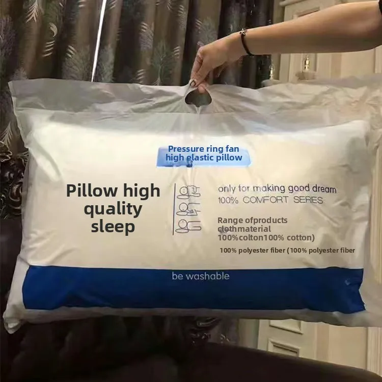 Multi-color-Hotel-Microfiber-Pillow-Inserts-Pure-White-Sandwashed-Neck-support-Minimalist-Style