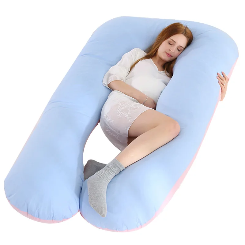 Multi-color-U-Shaped-Body-Maternity-Pregnancy-Pillow-With-Removable-Cotton-Cover