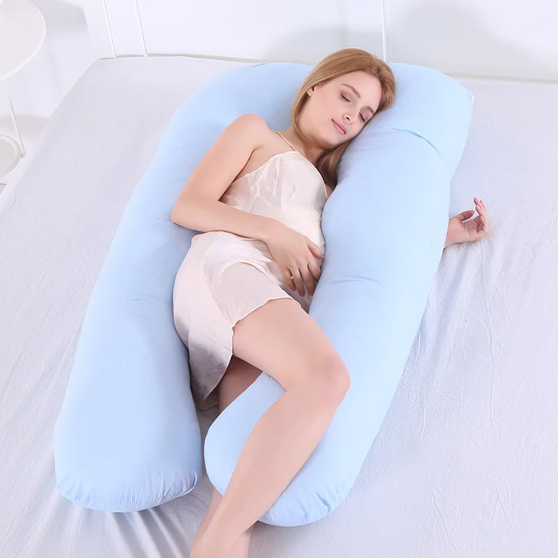 Multi-functional-U-shaped-Maternity-Pillow-Pure-Cotton-Waist-Support-Side-Sleep-Breastfeeding-Pillow