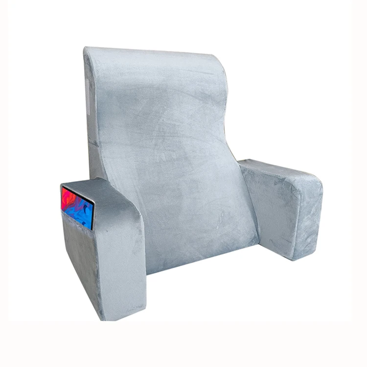 Multifunction-Reading-Rest-Pillows-Back-Wedge-Lumbar-Leg-Pillow-Adjustable-Bed-Reading-Pillow-with-Side-Pocket