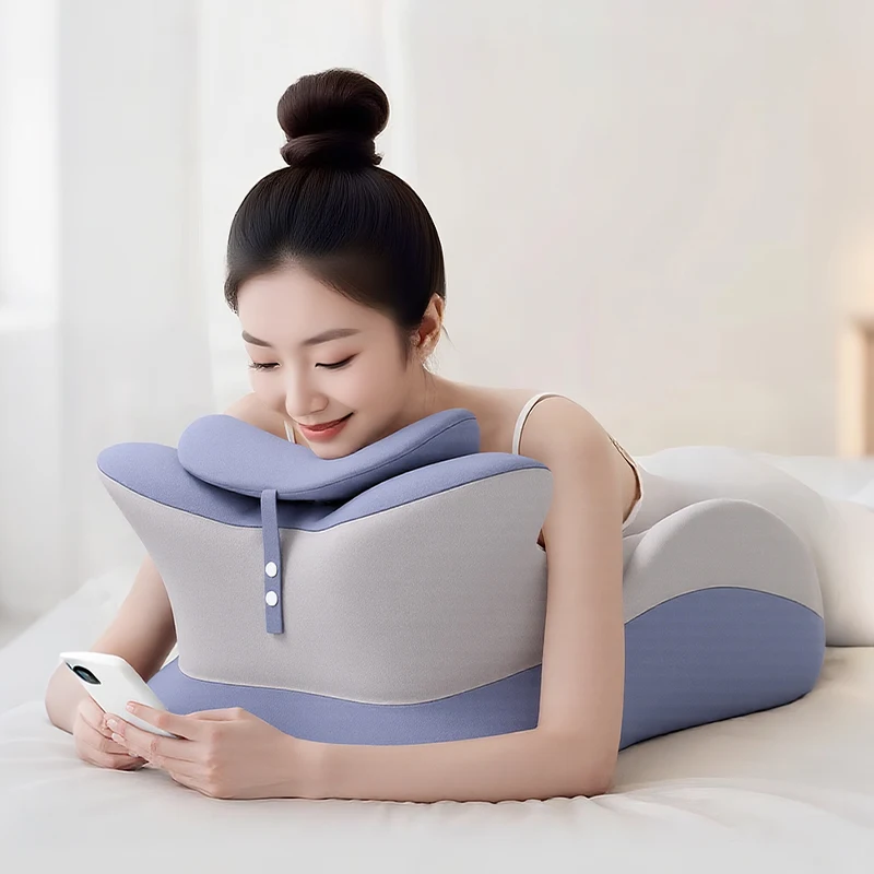 Multifunctional-Ergonomic-Memory-Foam-Prone-Support-Pillow-for-Bed-Reading-Phone-Use-Laptop-Support-Chest-Chin-Support-Pillow