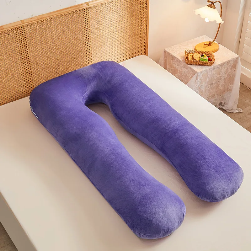 Multifunctional-Maternity-Napping-Pillow-for-Side-Lying-U-Shaped-Pure-Cotton-Detachable-Washable