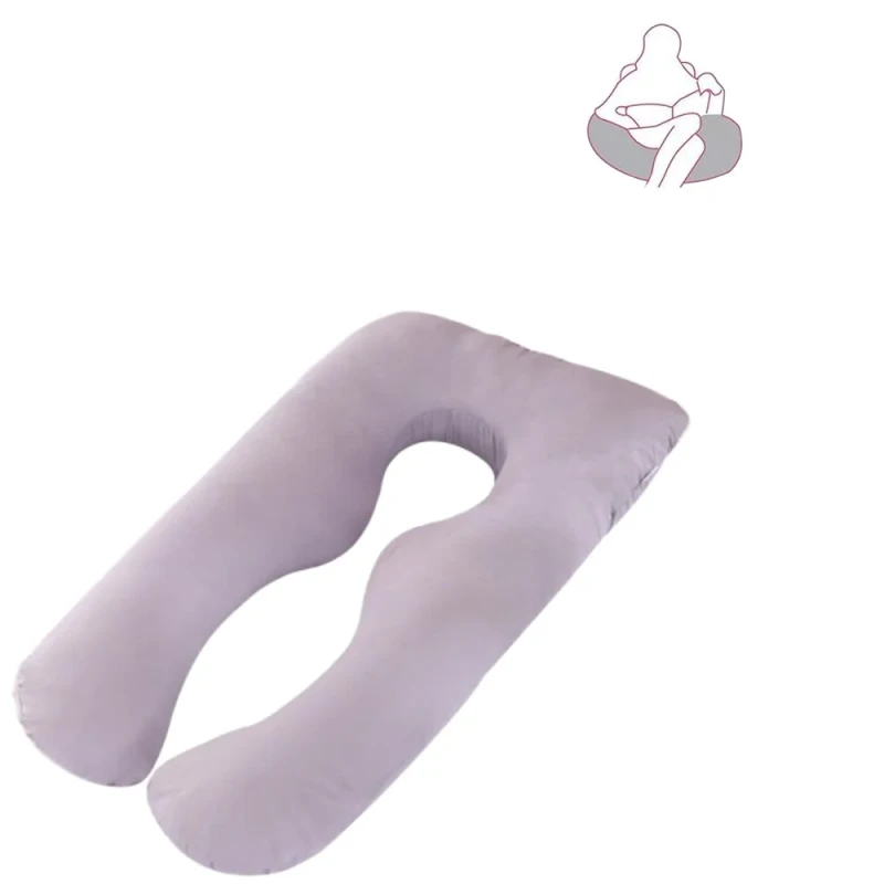 Multifunctional-U-Shaped-Full-Body-Velvet-Cover-Pregnancy-Maternity-Pillow-Comfortable-Kids-Pink-Space-Portable