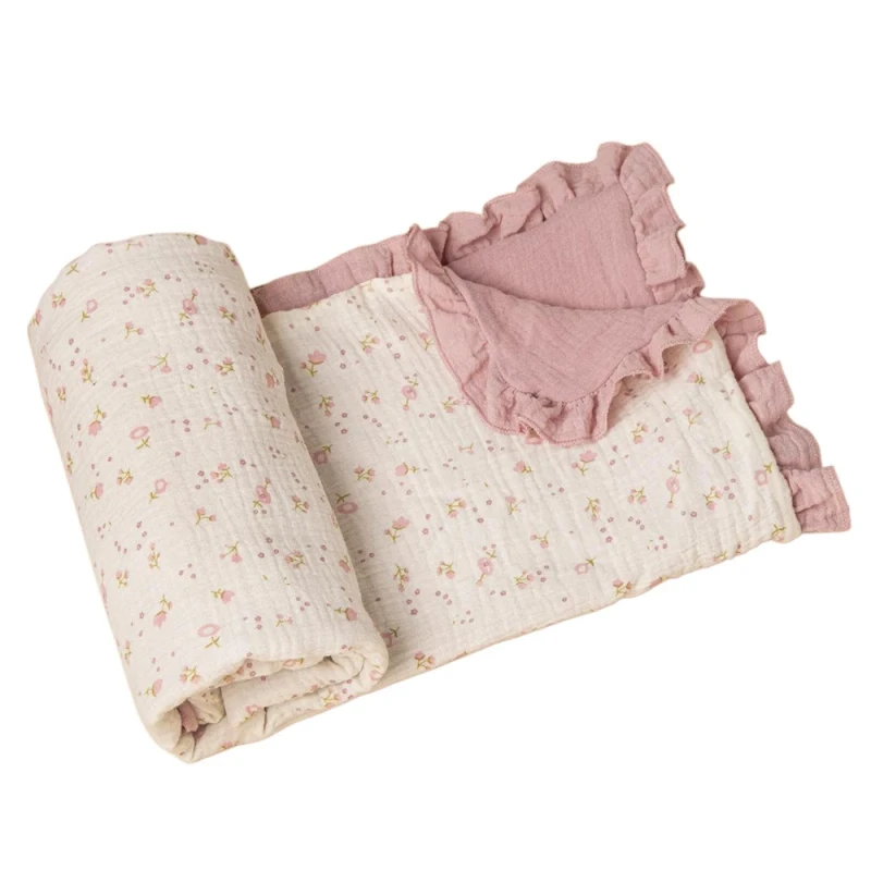 Muslin-Crepe-Swaddle-Blanket-Baby-Bedding-Cotton-Muslin-Baby-Blanket