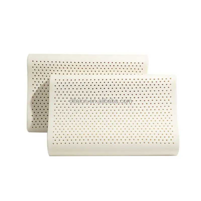 Natural-Latex-Pillow-Thailand-Pure-Breathable-Anti-Mite-Hypoallergenic-Removable-Cotton-Cover-Ergonomic-Cervical-Pillow