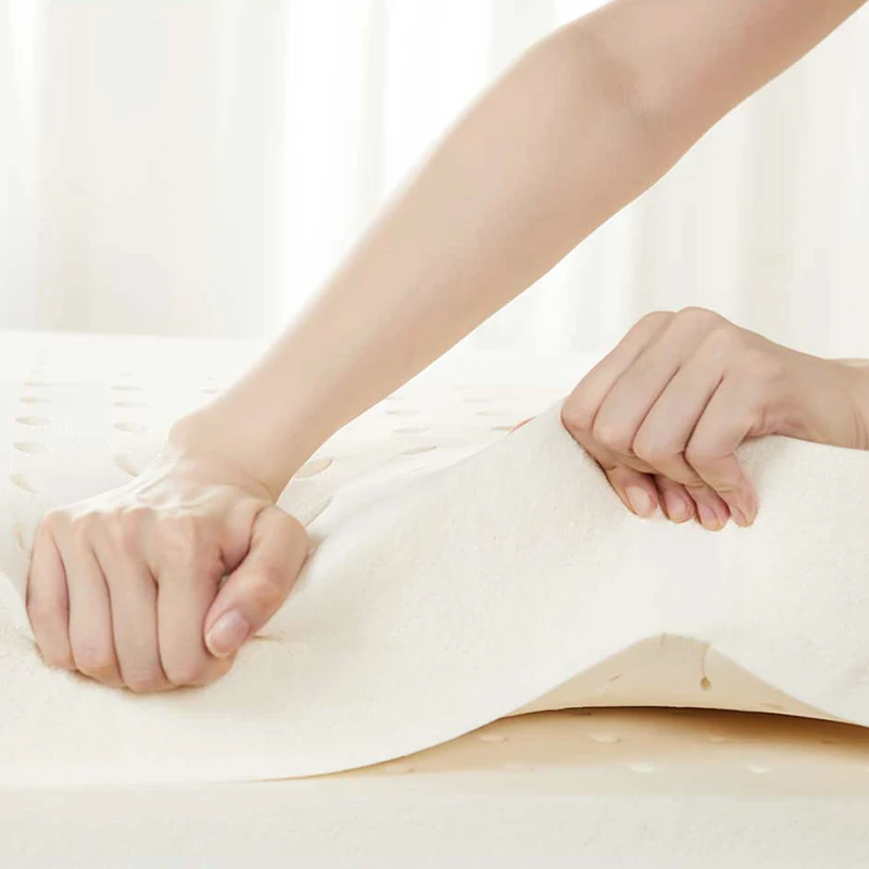 Nature-OEM-Bamboo-Cover-Latex-Foam-Mattress-Pad