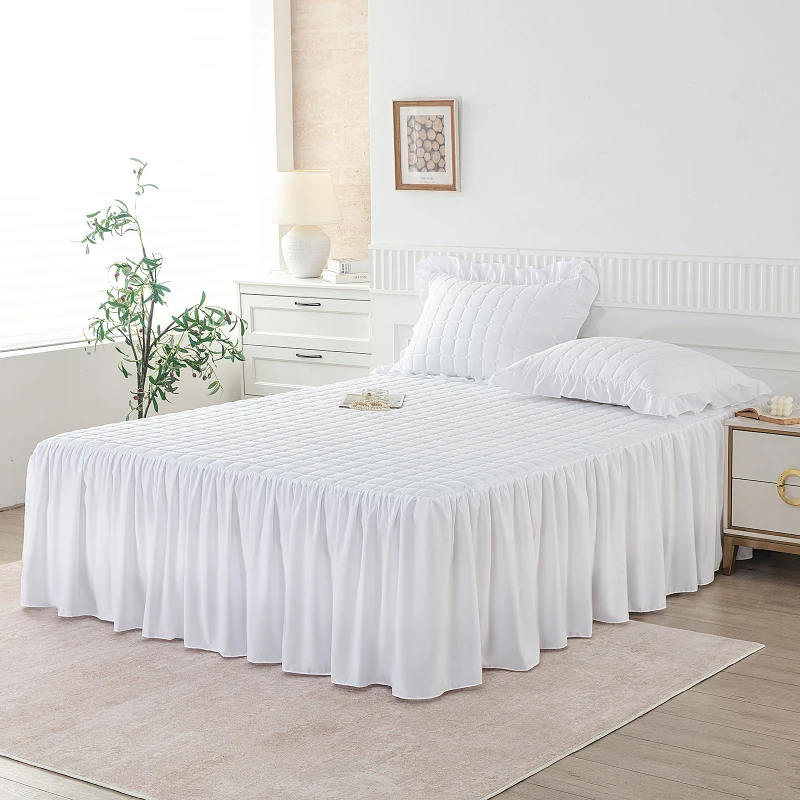 New-Arrival-Luxury-Bed-Skirt-With-Durable-Elastic-Band-Stylish-Bed-Cover-for-Bedroom-Apartment-Dorm-Decor