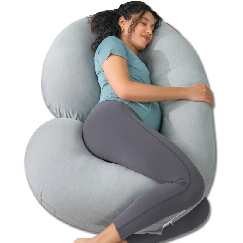 New-C-Type-Shaped-Full-Body-Support-Maternity-Pillow-for-Pregnant-Women-Memory-Feature-for-Side-Sleeping