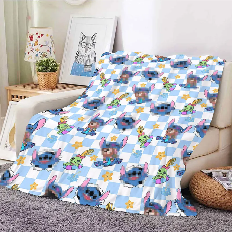New-Cartoon-Anime-Plaid-Throw-Blanket-Gifts-for-Child-Custom-Sublimation-Fleece-Flannel-Travel-Towel-Blankets