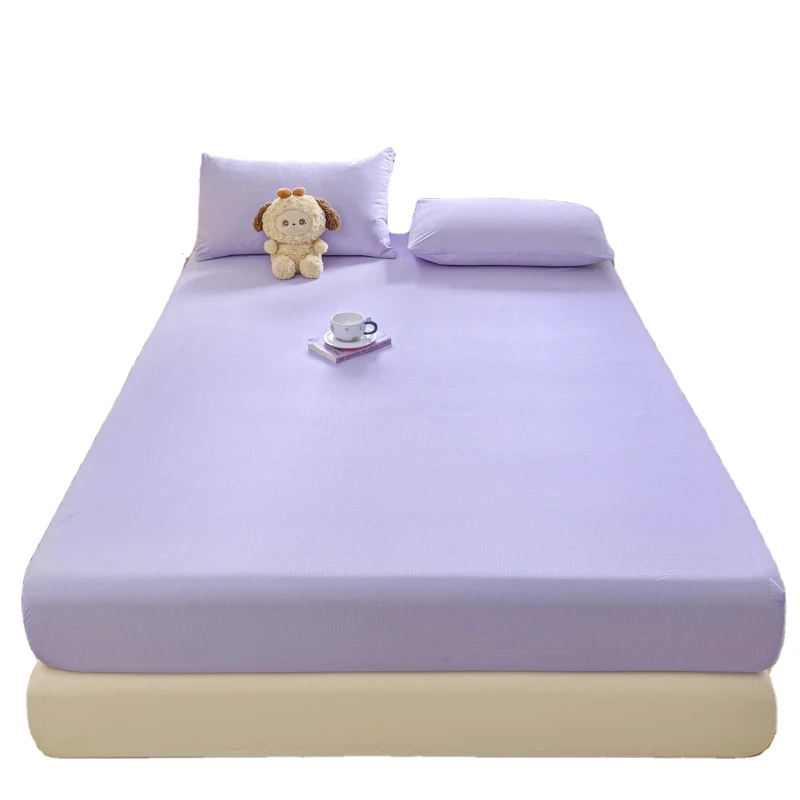 New-Custom-200TC-Breathable-Flat-Bed-Sheet-Set-with-Printed-Pillowcase-Fitted-Sheet-for-Hotel-Home-Use