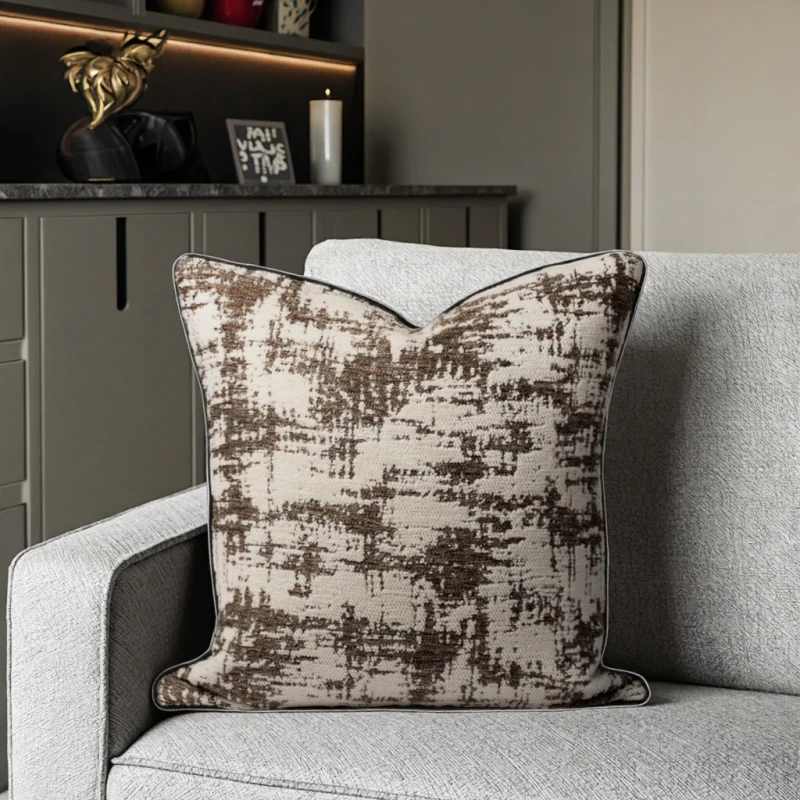New-Custom-Pillow-Cover-Japanese-Minimalist-Style-Abstract-Brushstroke-Textured-Square-Accent-Pillow-Cover-for-Living-Room