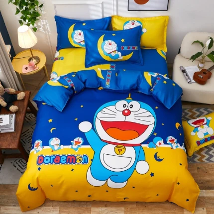 New-Customized-Four-Piece-Bedding-Sets-Comfortable-Breathable-Modern-Style-Cute-Cartoon-High-Quality-Geometric-Printed-Bedding