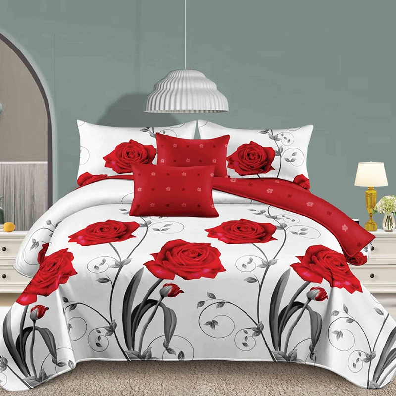 New-Design-100-Polyester-Bedsheet-Sets-Sheets-Soft-Breathable-Custom-6-Pieces-Bedsheets-Set-King-Size-Bedding-Sets-for-Home