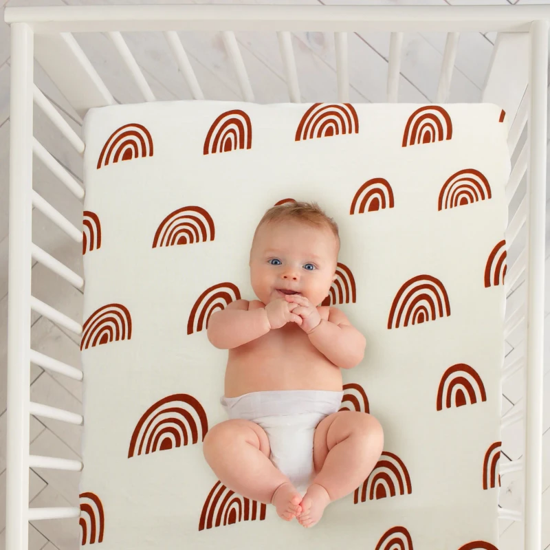 New-Design-Baby-Bedding-Bamboo-Cotton-Soft-Crib-Baby-Fitted-Sheet-with-Bag-Cot-Bed-Sheet-Bedding-Set