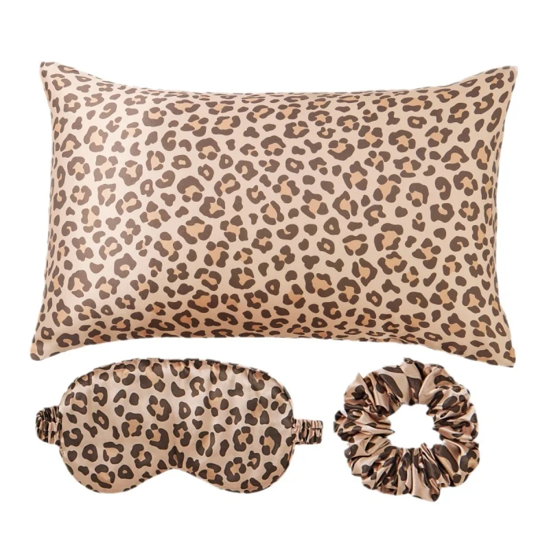 New-Design-Bedding-Set-Satin-Pillowcase-Sets-Eye-Mask-Hairband-Freely-Combinable-Printed-Design-for-Bed