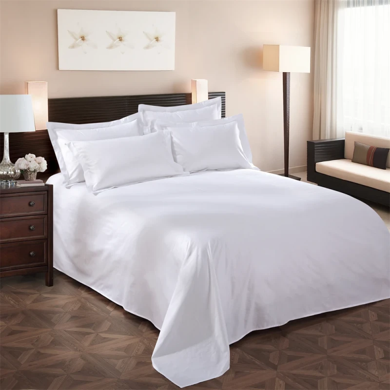 New-Design-Cotton-Bedsheet-Bedding-Set-Fitted-Plain-Design-Luxury-Hotel-Satin-Bed-Sheet