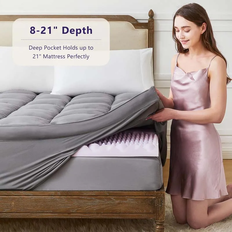 New-Design-Eco-Friendly-Microfiber-Polyester-Mattress-Cover-Bed-Cooling-Mattress-Topper