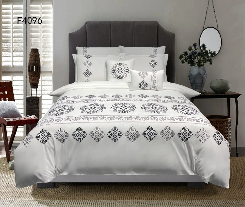 New-Design-Embroidery-Duvet-Cover-Set-Microfiber-Bedding-Set-Bed-Duvet-Covers