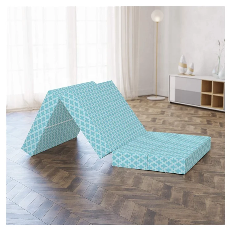 New-Design-High-Quality-Bed-Foam-Tri-Fold-Guest-Foldaway-Mattress-Topper