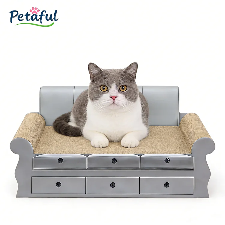New-Design-High-Quality-Luxury-Modern-Large-Eco-Friendly-Durable-Sofa-Shaped-Cardboard-Corrugated-Cat-Scratcher-Bed