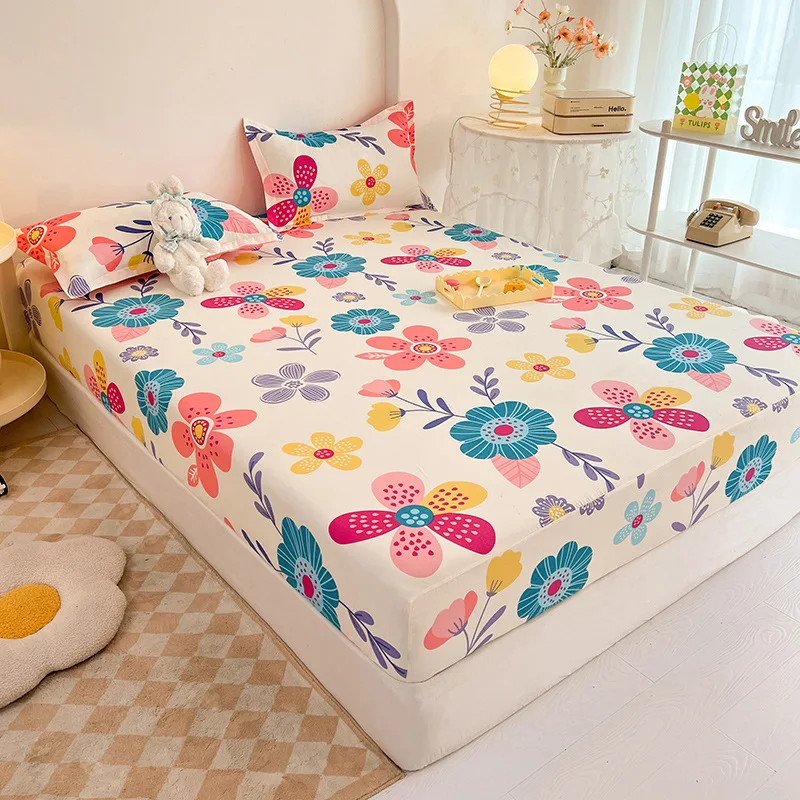 New-Design-Home-80GSM-Polyester-Bedding-Sheets-Pillowcases-Soft-Easy-Care-Bedsheet-Set