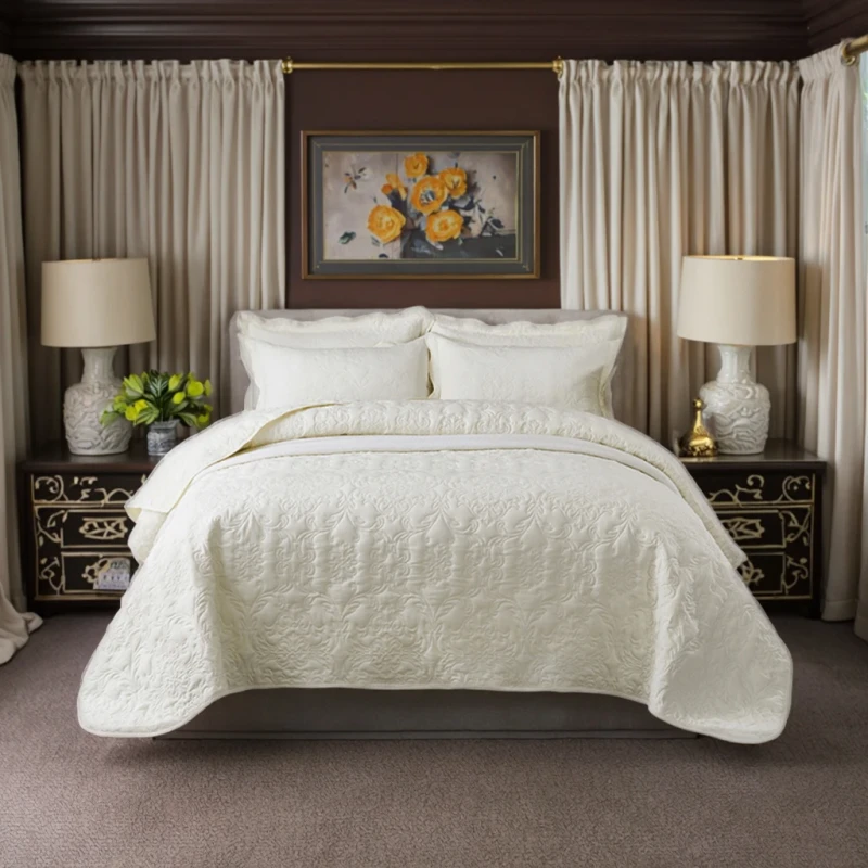 New-Design-Luxury-Eco-Friendly-Ultra-Soft-Reversible-Anti-Allergy-Microfiber-Embroidery-Bedspreads-Quilt-Bedding-Set-All-Season