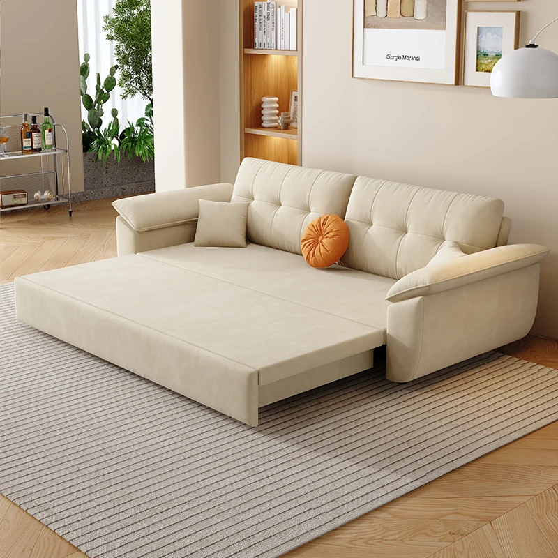 New-Design-Pull-Out-Sofa-Bed-Living-Room-Furniture-Set-Cream-Style-Modern-Sofa-Bed-High-End-Soft-Fabric-Sofa-Bed-With-Storage