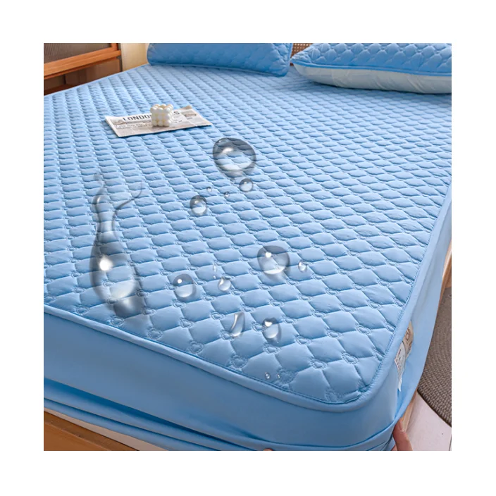 New-Design-Water-Proof-Breathable-Soft-Bed-Fitted-Sheet-Mattress-Protector-Quilted-Waterproof-Mattress-Cover