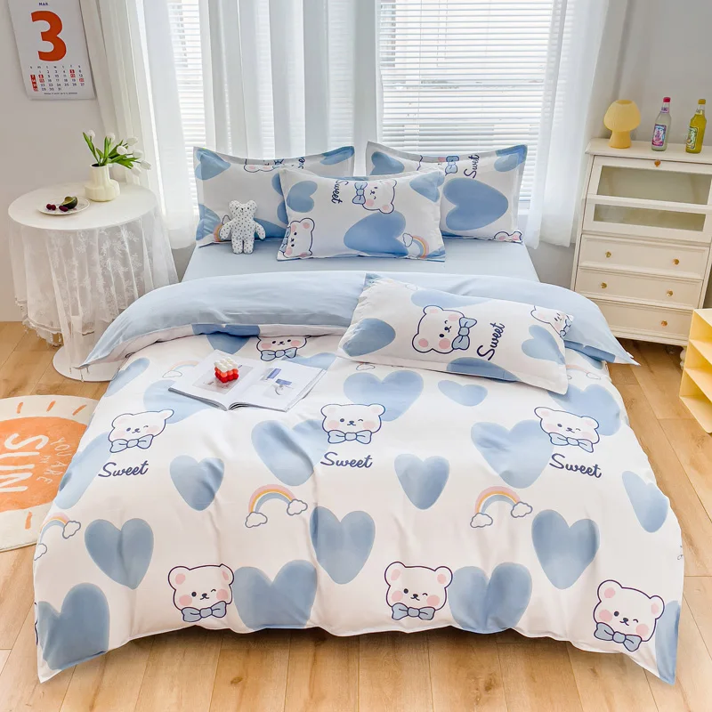 New-Designer-Kids-Bed-Sheet-Comforter-Flower-Printed-Luxury-Bedding-Sets-Collections