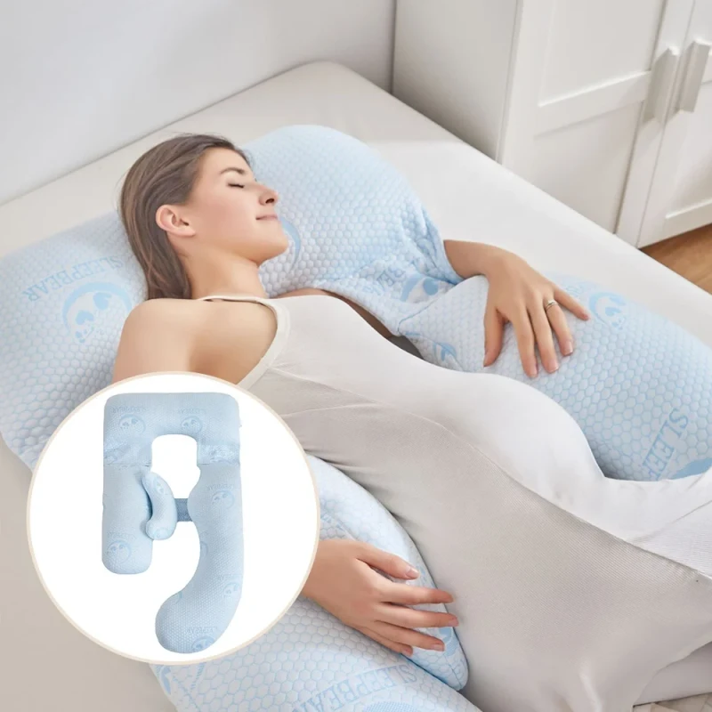 New-Fashion-Soft-Cooling-Body-Support-U-Shaped-Maternity-Pillow-with-Coolmax-Fabric-for-Sleeping
