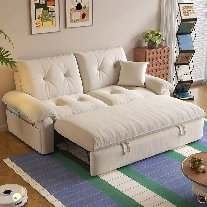 New-Foldable-Extendable-Sofa-Bed-Double-Dual-Use-Fabric-for-Small-Living-Room-Bedroom-Sofa-Bed