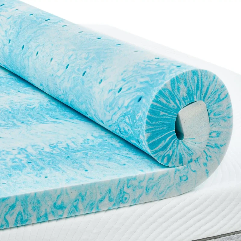 New-Gel-Ventilated-Airflow-Memory-Foam-Mattress-Topper-Portable-Slow-Rebound-Pad-Hotel-Pressure-Relieving-Bed-Topper
