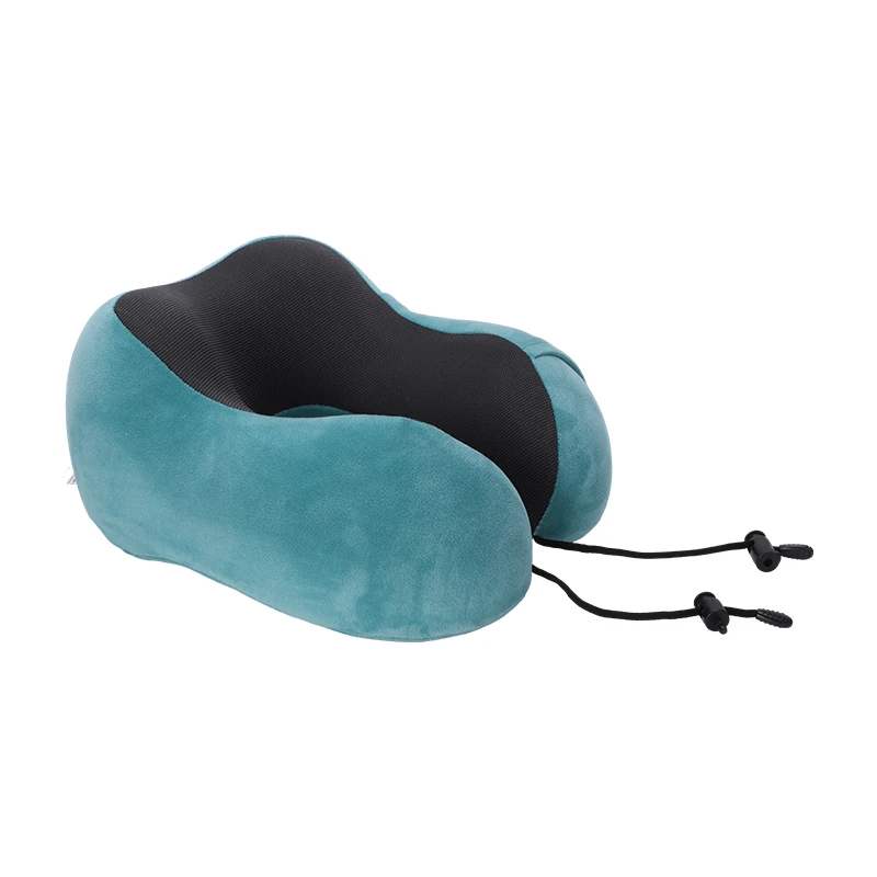 New-Hotel-Quality-Memory-Foam-Travel-Pillow-Adjustable-Drawstring-Skin-Friendly-Portable-Neck-Support
