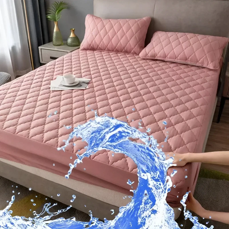 New-Pattern-Waterproof-Mattress-Cover-Custom-Size-Quilted-Mattress-Protector-With-Bed-Skirts