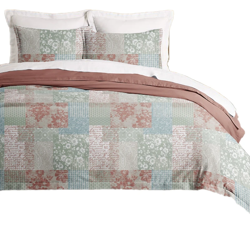 New-Spring-Summer-Everyday-Patchwork-Paisley-Print-Comfortable-Quilt-Sets