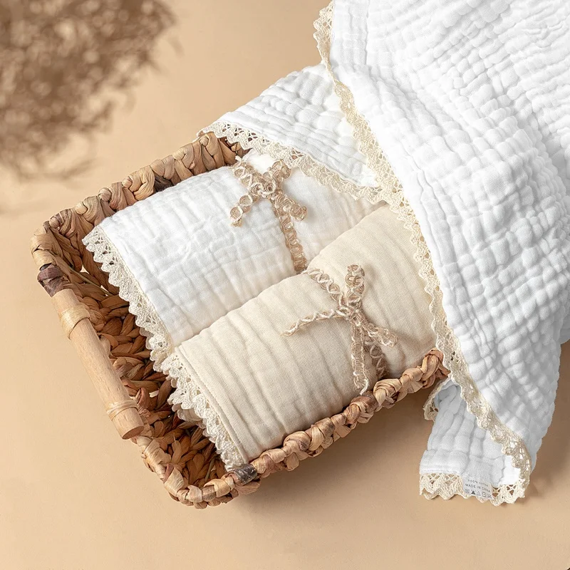 New-Style-100-Organic-Cotton-6-Layer-Super-Soft-Receiving-Breathable-Lace-Baby-Muslin-Swaddle-Blanket
