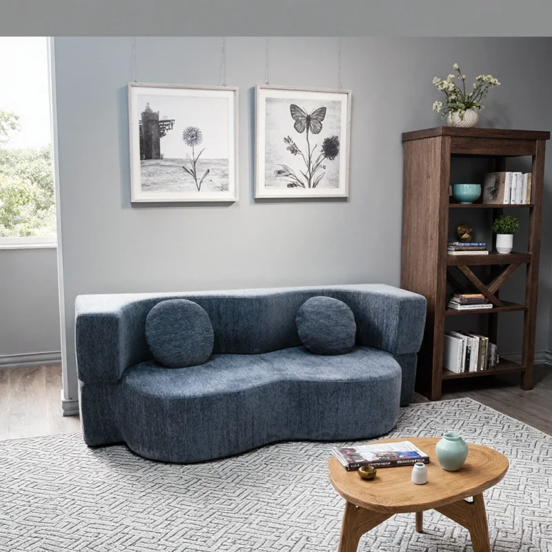 New-Style-Customized-Soft-Cushion-Compressed-Sofa-Bed-Durable-Fabric-Easy-Install-Save-Shipping-Cost