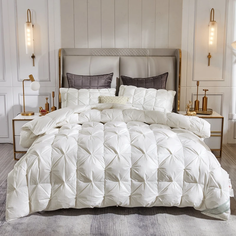 New-Style-Down-Comfort-Bean-Bean-Flannel-Quilt-Eco-Friendly-Breathable-Waterproof-Winter-Spring-Autumn-Use