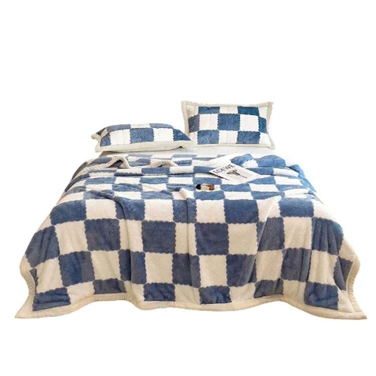 New-Winter-Warmth-Thickened-Soft-Three-Ply-Cotton-Padded-Washable-Household-Bed-Cover-Blanket
