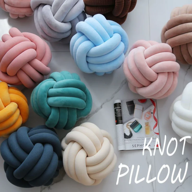 Nordic-Knot-Ball-Pillow-Home-Decoration-Cushion-Throw-Pillow