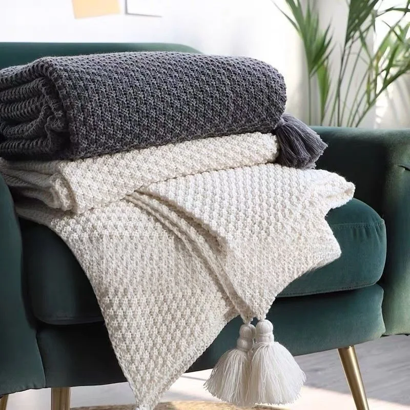 Nordic-Style-Raschel-Blanket-4kg-Organic-Cotton-Solid-Knitted-Woolen-Throw-Tassels-Office-Nap-Size-Casual-Sofa-Ins-Size-Blanket