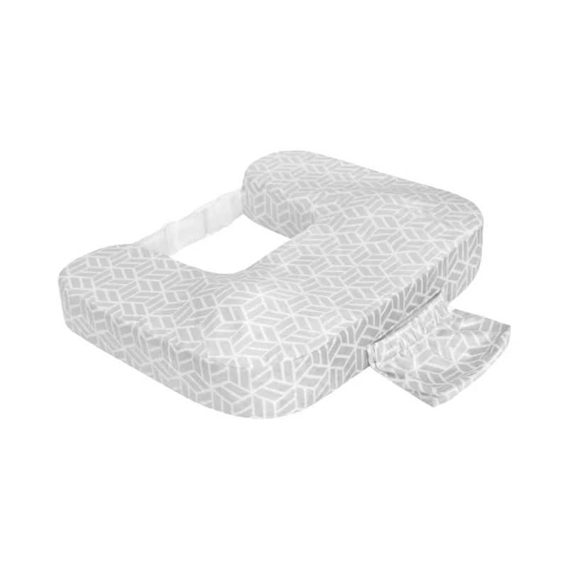 Nursing-Pillow-with-Memory-Foam-Filling-Woven-Technology-Waterproof-Breathable-for-Ergonomic-Comfort-During-Breastfeeding