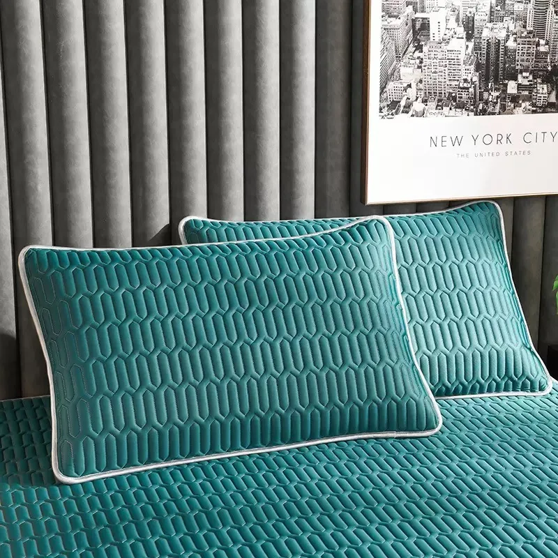 ODM-OEM-Plain-Color-100-Polyester-Quilted-Pillowcase-Anti-Static-Bedding-Customizable-Home-Hotel-Hospital-Use