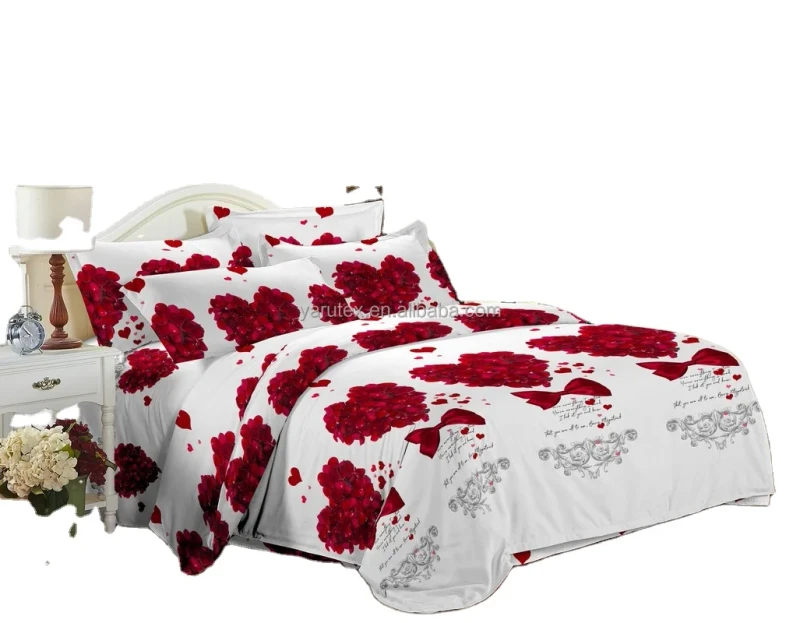 ODM-OEM-Printed-100-Polyester-Microfiber-Fabric-Bed-Cover-Fitted-Sheet-Flat-Sheet-and-Pillows-in-Home-Textiles