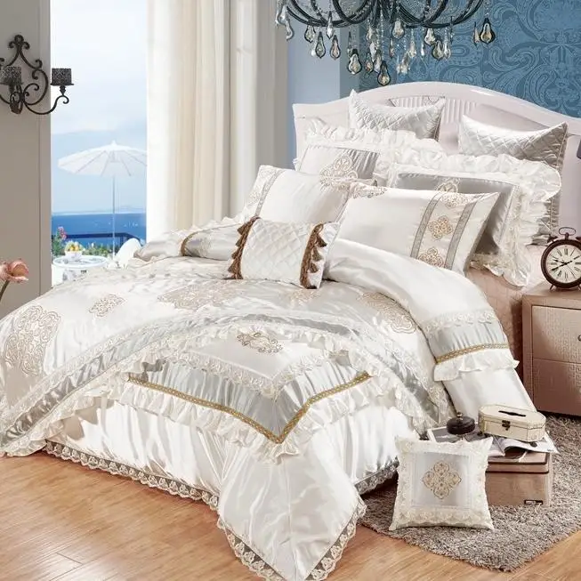 ODM-OEM-Top-Luxury-100-Mulberry-Silk-4pcs-Home-Textiles-Green-Digital-Printing-Comforter-Duvet-Cover-18-20-22mm-Bedding-Set