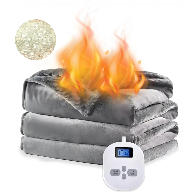 OEKO-Certificated-2-in-1-Queen-Size-60x80-Therapy-Bamboo-Fast-Heating-Knitted-Warm-Weighted-Blanket-for-Winter