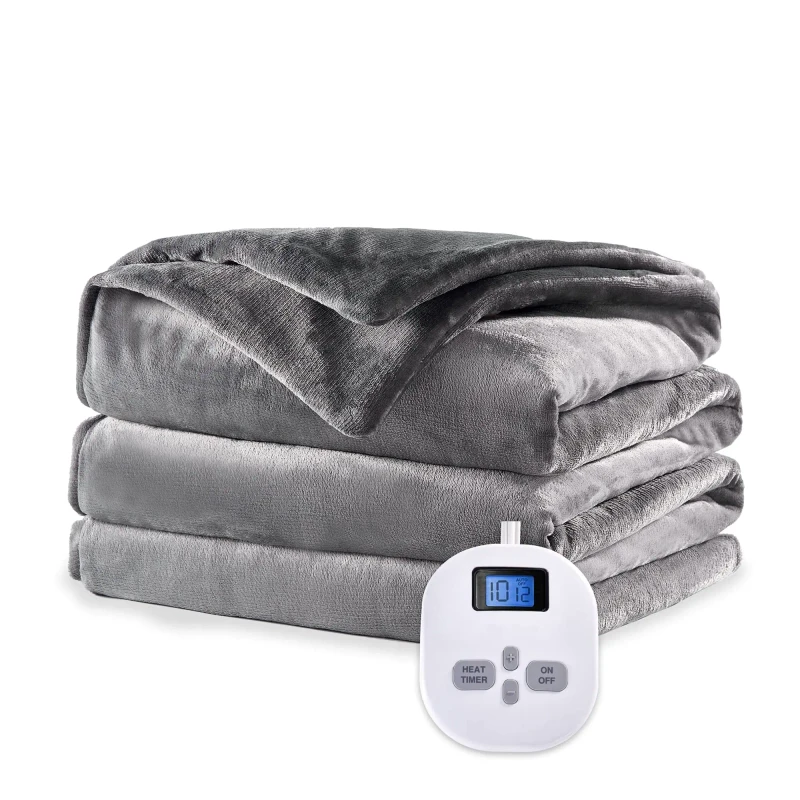 OEKO-Certificated-2-in-1-Queen-Size-Therapy-Bamboo-Fast-Heating-Warm-Weighted-Blanket-Soft-Fleece-Winter-Home-Customizable-Queen