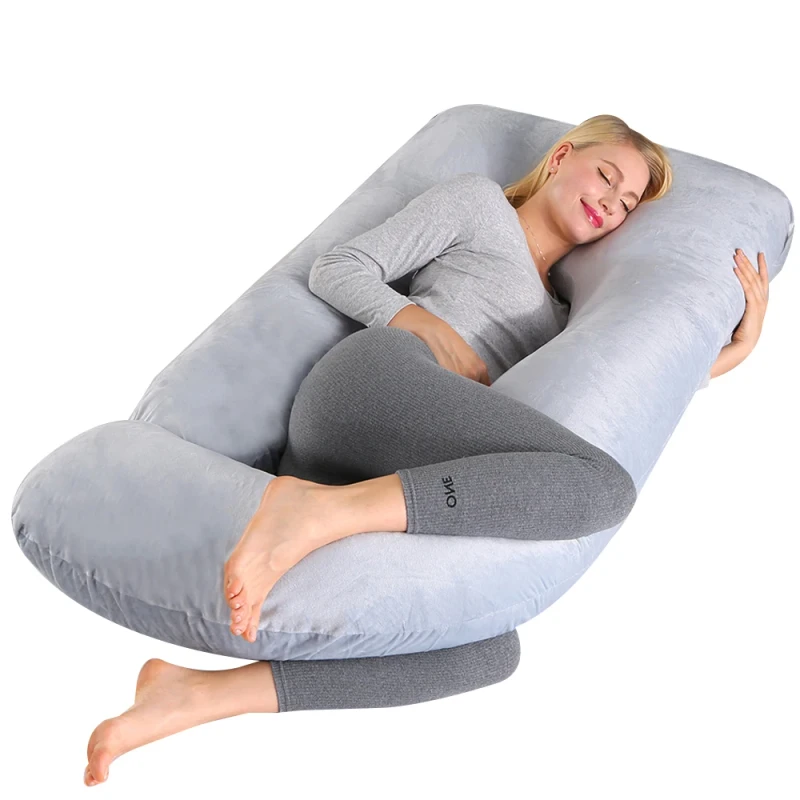 OEKO-Customizable-J-Type-Design-Removable-Cover-Crystal-Velvet-Maternity-Pillow-for-Back-Belly-Leg-Pain-Relief