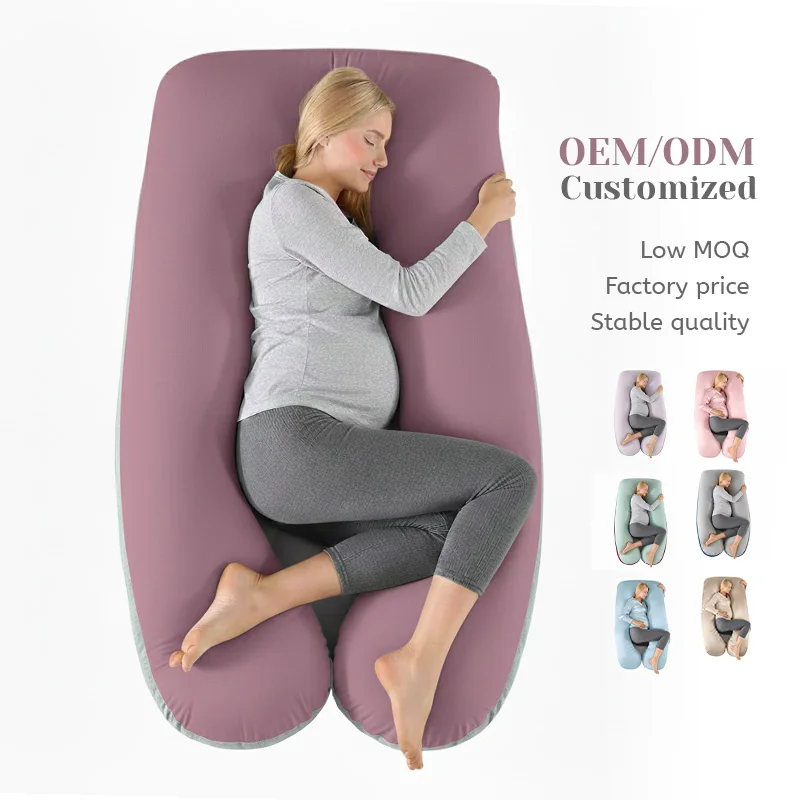 OEKO-TEX-57-Inch-Back-Hip-Belly-Legs-Support-Removable-Cotton-Cover-U-Shaped-Maternity-Pillow-for-Women