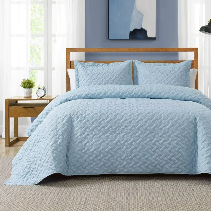 OEKO-TEX-Certificate-Lightweight-Bedding-Set-Quilt-Set-Bedspread-Coverlets-3pcs
